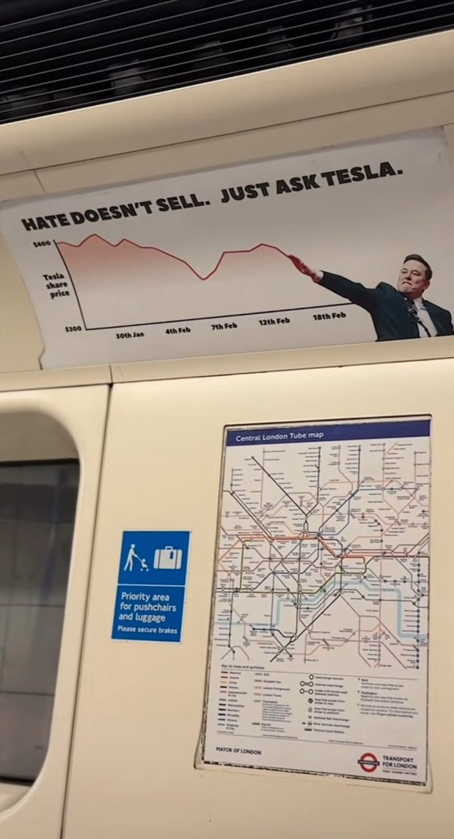 Lazikkkk's tweet image. Londýnské metro si z Ilona Muska udělalo legraci

O tom, že nenávist není nejlepší produkt, se nyní mohou přesvědčit cestující londýnského metra.