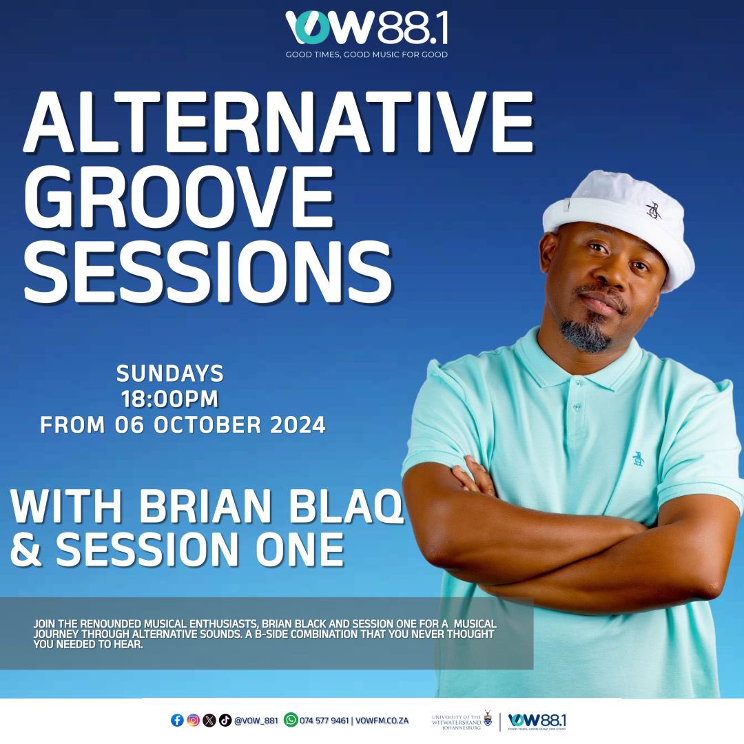 VOW News (@vownews_) on Twitter photo It’s time for another Alternative Groove Session with <a href="/BrianBlaq/">Brian BlaQ</a> & <a href="/SessionOneRaw/">And Many More</a> . <a href="/MsElisaTheSelec/">@MsElisa TheSelector</a> is also coming through on the last hour with some “champagne music”. Tune in It’s time for another Alternative Groove Session with <a href="/BrianBlaq/">Brian BlaQ</a> & <a href="/SessionOneRaw/">And Many More</a> . <a href="/MsElisaTheSelec/">@MsElisa TheSelector</a> is also coming through on the last hour with some “champagne music”. Tune in