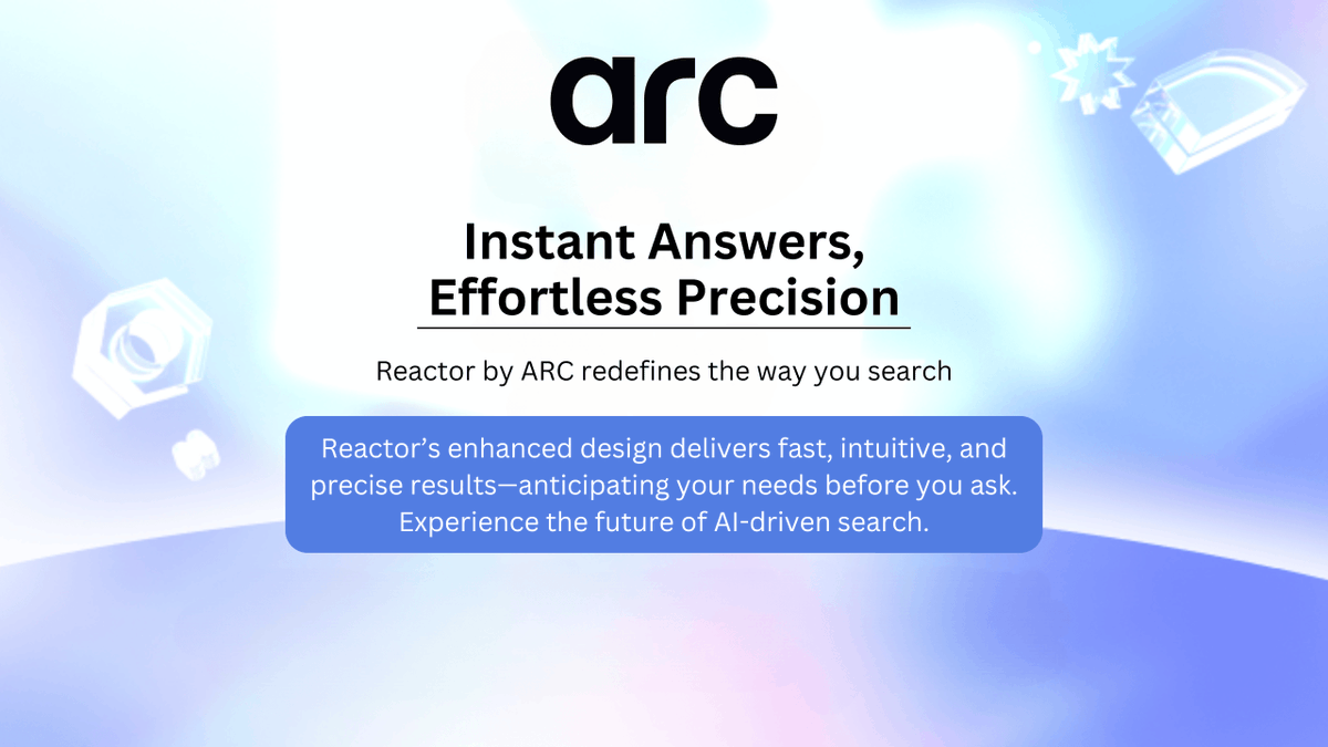 ARCreactorAI's tweet image. Savor the joy of instantaneous, accurate results. The new Reactor’s refined design turns every query into a perfectly orchestrated exchange—fast, reliable, and delightfully intuitive. It’s as if the interface is reading your mind and delivering insights before you even finish…