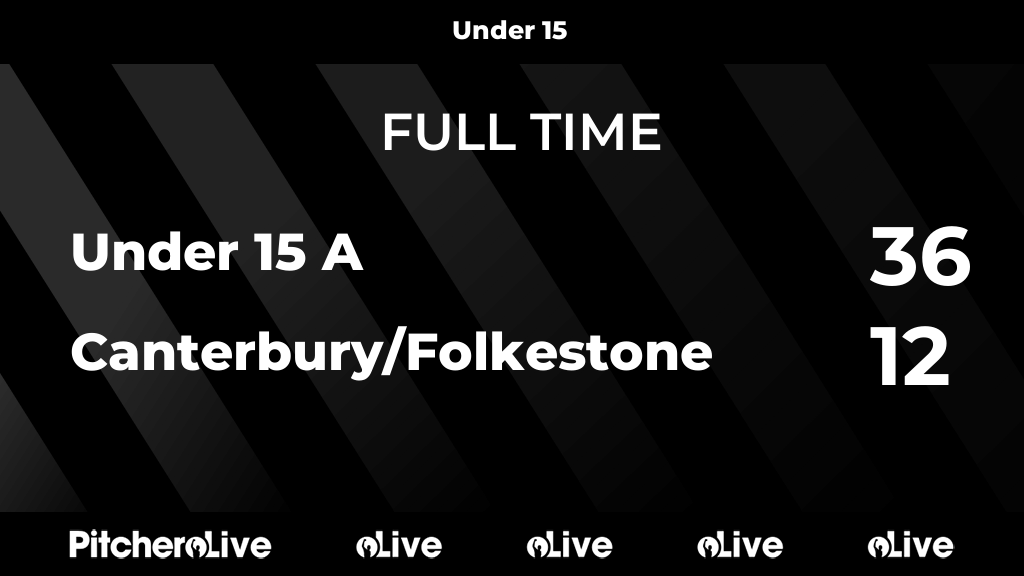 FULL TIME: Under 15 A 36 - 12 Canterbury/Folkestone
#UNDCAN #Pitchero
saracensarfc.com/teams/167301/m…