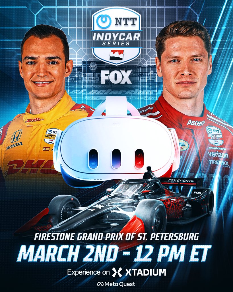 Live today😍
<a href="/FOXSports/">FOX Sports</a> <a href="/IndyCar/">NTT INDYCAR SERIES</a> 

#INDYCAR #live #sports #xtadiumvr