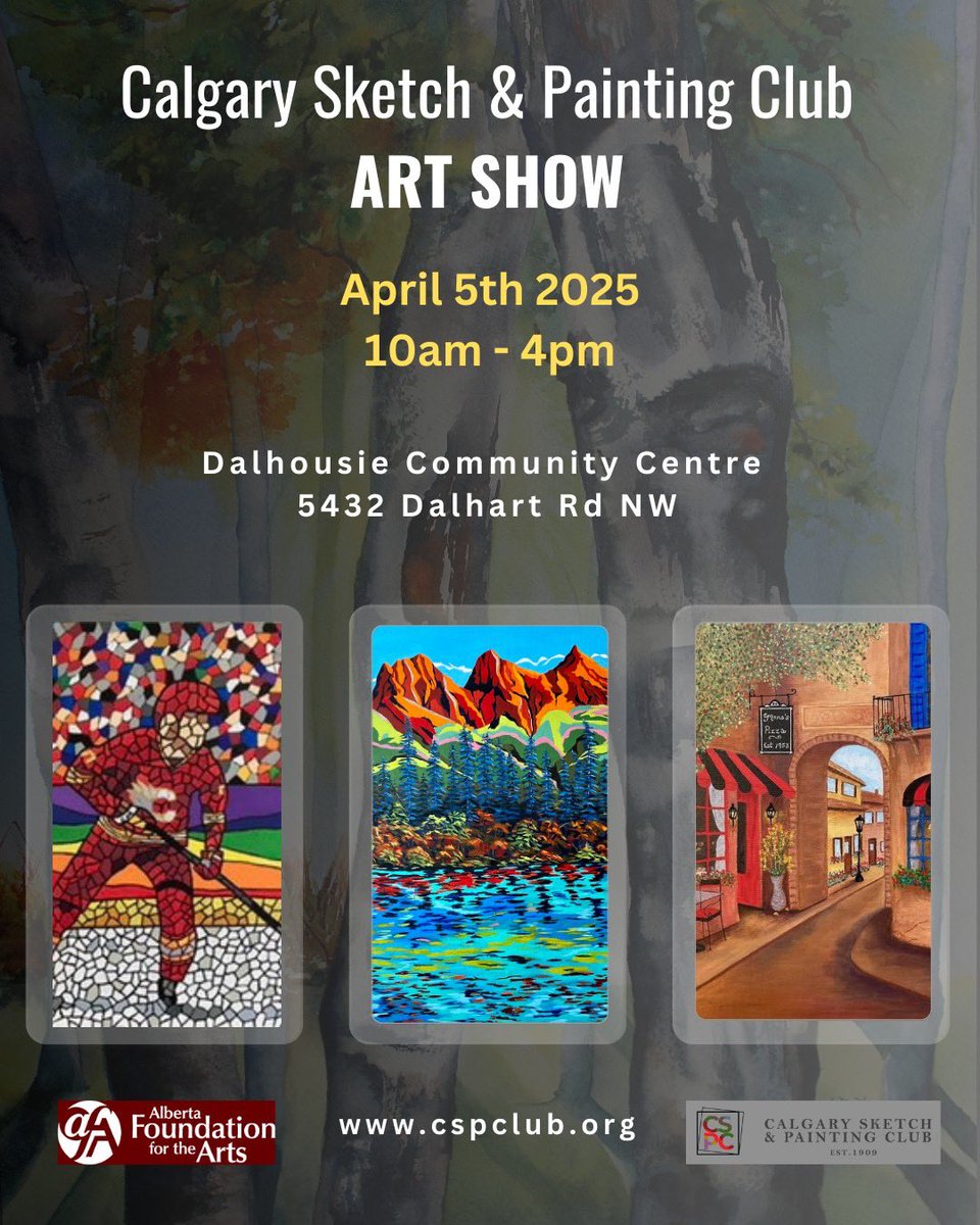 CSketchClub's tweet image. Don&apos;t miss the Calgary Sketch &amp;amp; Painting Club&apos;s Spring Art Show! Check out new artwork, meet local artists, and support Calgary&apos;s creative scene. Free entry &amp;amp; a chance to win an original painting! #CalgaryArt #YYCArtists #SupportLocalArtists #YYCEvents #ArtShow