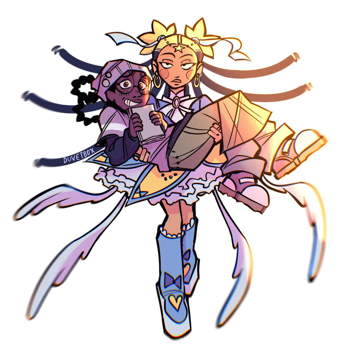 OML I loved this pilot so much! These two are so cute and their designs are AMAZING
The name is Pretty pretty please I don’t want to be a magical girl on YouTube:) 
#idwtbamg