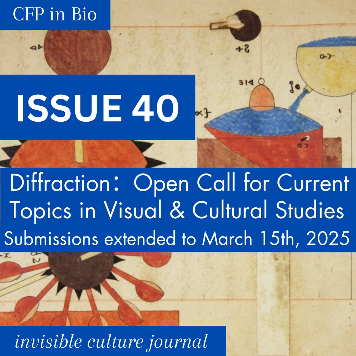 We just extended the Submission Due to March 15th, 2025. CFP: invisibleculturejournal.com/pub/cfp-issue-…