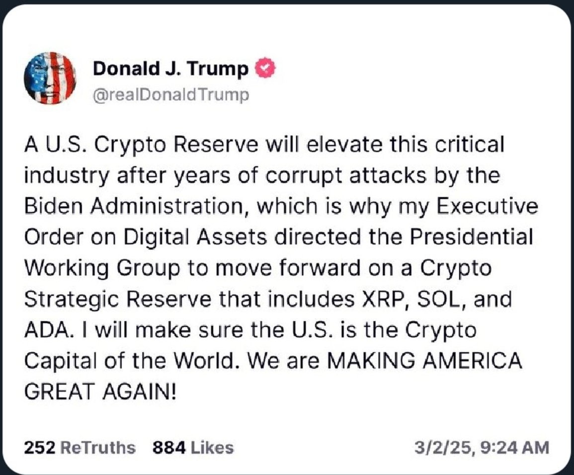 profa06's tweet image. Events today just prove how rigged our space and whole world is. You can't tell me this guy who longed $123M ETH and $72M BTC (50x leverage) didn't have any inside info on today's Trump announcement. 

You may ask why didn't he long ADA, XRP or SOL? Because it would be too…