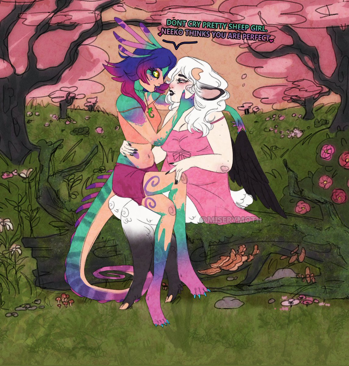 MiseryMoth's tweet photo. oh hi, i kinda died, but I am back now!!! 
here is one of my most recent pieces!

#neeko #neekolol #LeagueOfLegends #ArtistOnTwitter https://t.co/FvxriRkV2o