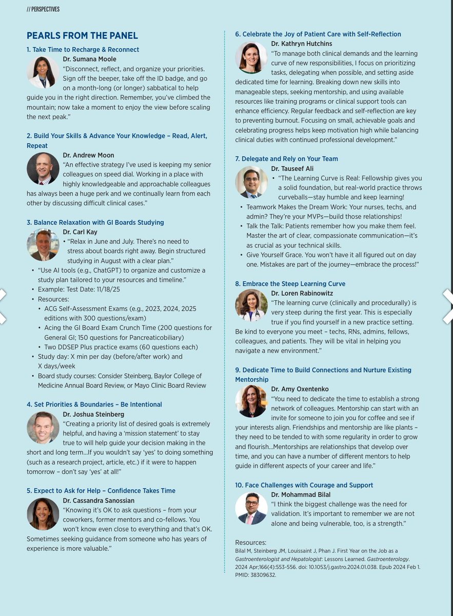 Katie Dunleavy (@dunleavy_katie) on Twitter photo Are you excited to graduate from #GI fellowship?
READ <a href="/AmCollegeGastro/">ACG</a> Magazine interviews of GI experts advice on how to thrive in your 1st job!
Thank you! <a href="/AmyOxentenkoMD/">Amy Oxentenko MD</a> <a href="/MdSumana/">Sumana Moole MD</a> <a href="/AndrewMMoon/">Andrew Moon</a> <a href="/CarlKayMD/">Carl Kay, MD</a> <a href="/BilalMohammadMD/">Mohammad Bilal, MD</a> <a href="/joshsteinbergMD/">Joshua M. Steinberg, MD</a> <a href="/kehutchins77/">Katie Hutchins, MD</a> <a href="/ibdtweets/">Tauseef Ali MD, FACG AGAF FACP</a> <a href="/DrLorenGR/">Loren G. Rabinowitz, MD</a> Are you excited to graduate from #GI fellowship?
READ <a href="/AmCollegeGastro/">ACG</a> Magazine interviews of GI experts advice on how to thrive in your 1st job!
Thank you! <a href="/AmyOxentenkoMD/">Amy Oxentenko MD</a> <a href="/MdSumana/">Sumana Moole MD</a> <a href="/AndrewMMoon/">Andrew Moon</a> <a href="/CarlKayMD/">Carl Kay, MD</a> <a href="/BilalMohammadMD/">Mohammad Bilal, MD</a> <a href="/joshsteinbergMD/">Joshua M. Steinberg, MD</a> <a href="/kehutchins77/">Katie Hutchins, MD</a> <a href="/ibdtweets/">Tauseef Ali MD, FACG AGAF FACP</a> <a href="/DrLorenGR/">Loren G. Rabinowitz, MD</a>