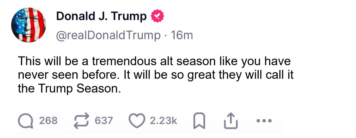 He's on a roll.