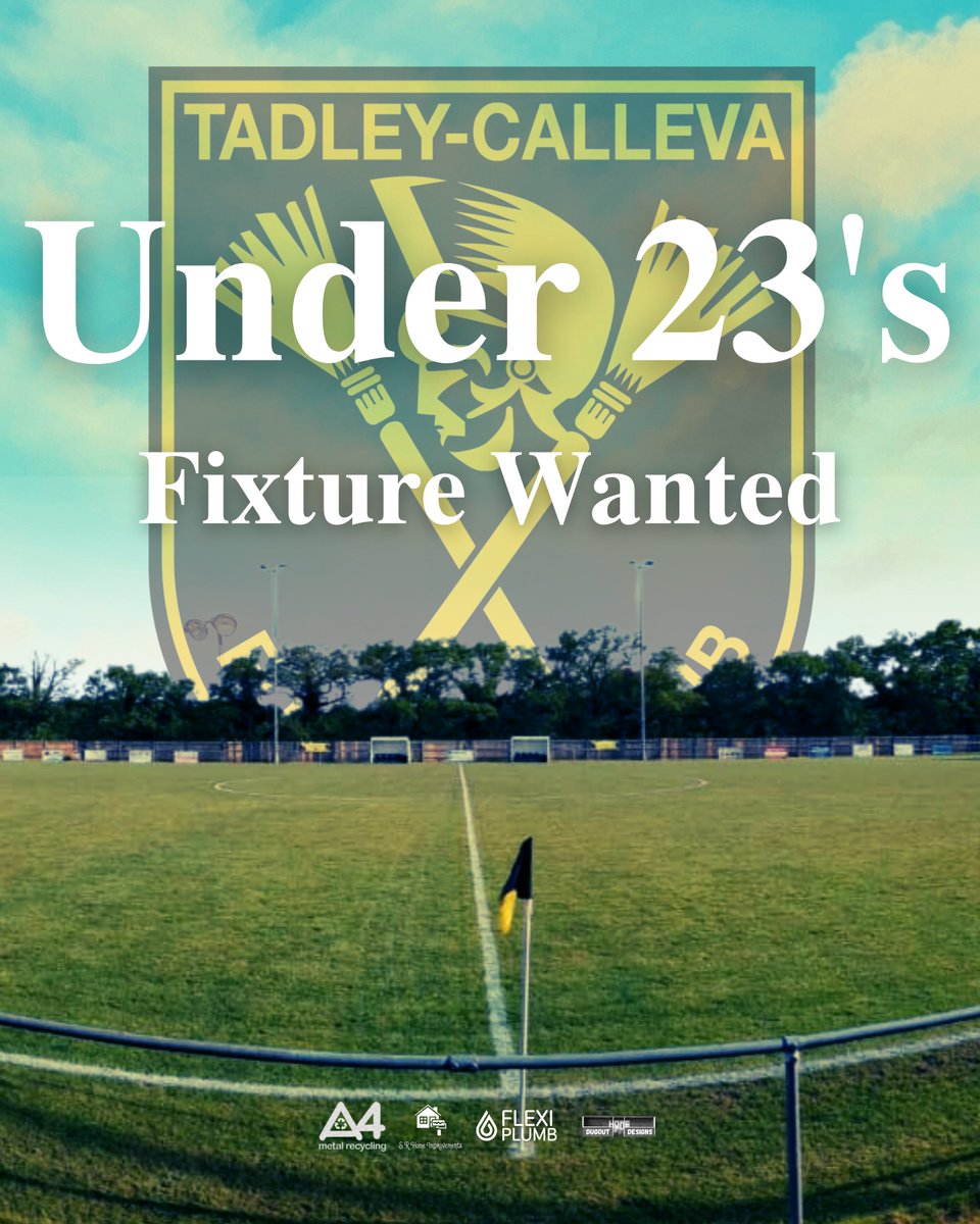 Our Under 23's are looking for a fixture this midweek either away from home or at a neutral venue.

If you're interested in this opportunity, please get in touch via DM