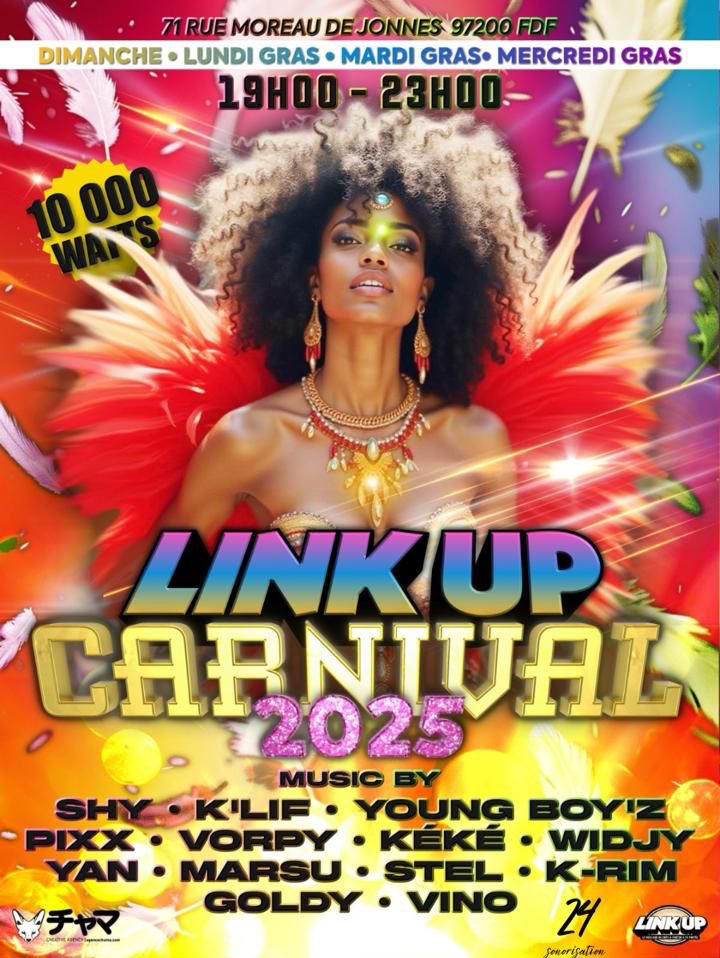 Carnival 2025 chez Link up sa débute ce soir après ton vidé 🔥🔥🔥#martinique #mada #Carnaval2025 #fdf