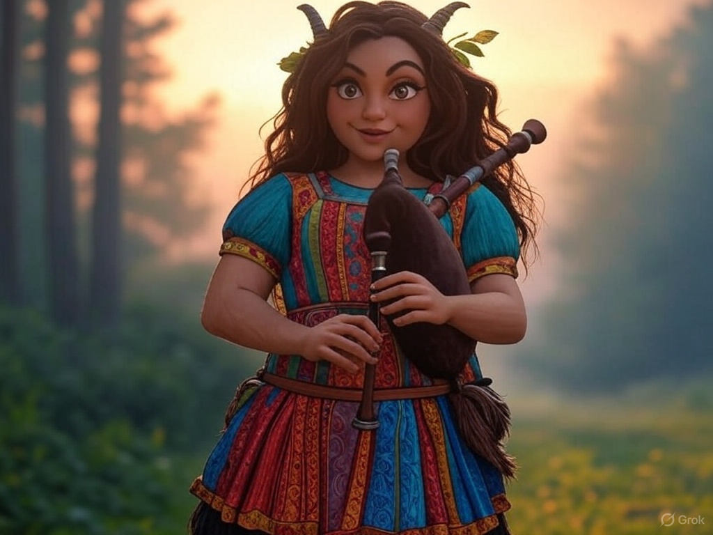 MagicGrapsInn's tweet image. Last this morning is @TheCrucibelles the satyr bard