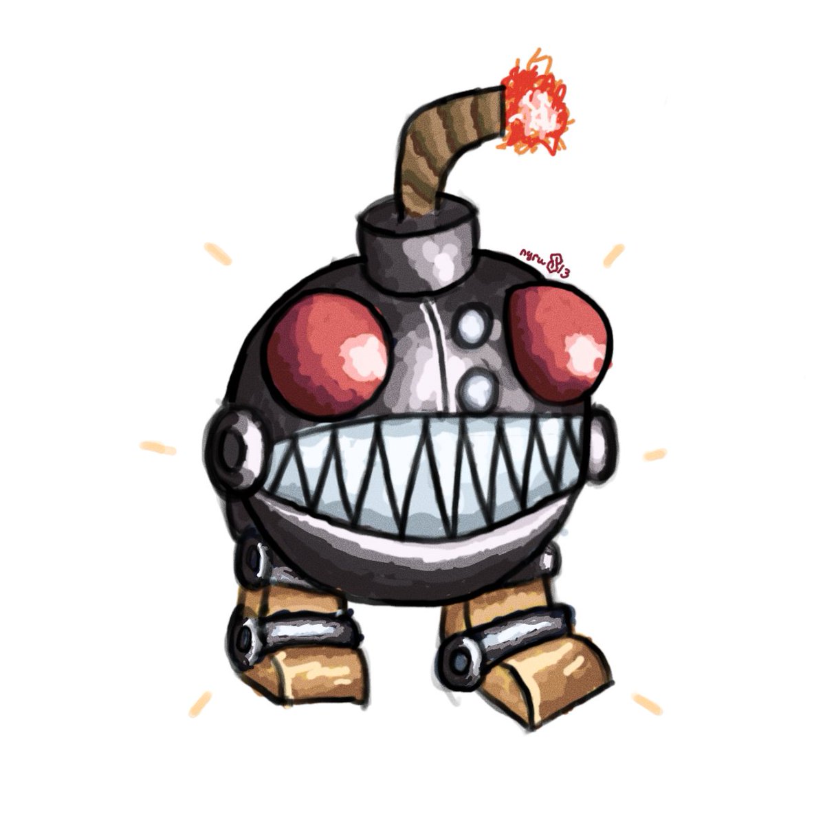 Nyrus16310's tweet photo. Drew a Grinnade 💣

#Skylanders #TrapTeam #ToysforBob https://t.co/hx7wpbeC4J