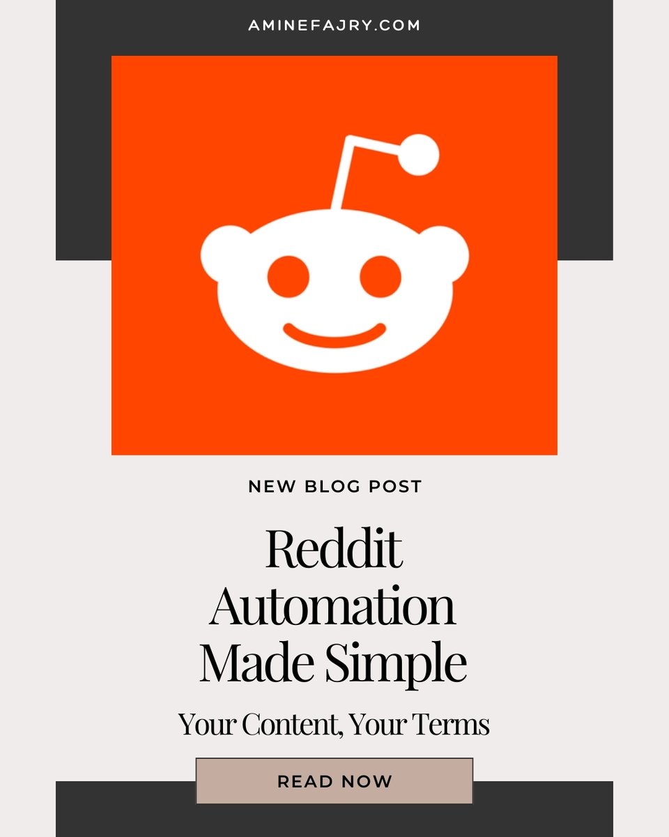 amine_fajry's tweet image. Streamline your Reddit photo posts! 🚀 Learn to automate uploads using Make and Canva. Save time, boost productivity, and optimize content creation. 📸 #RedditAutomation #ContentHacks aminefajry.com/how-to-automat…