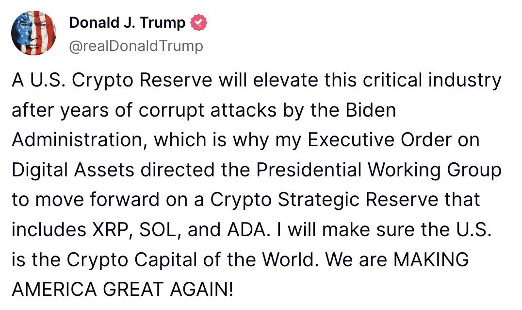 a_sh__T's tweet photo. BOOOOOOO○○○○○○○○OOM!!!!

President Trump announces a "Crypto Strategic Reserve" that includes #XRP, SOL and ADA!

Congratulations XRP Holders! https://t.co/IVxddqucRr