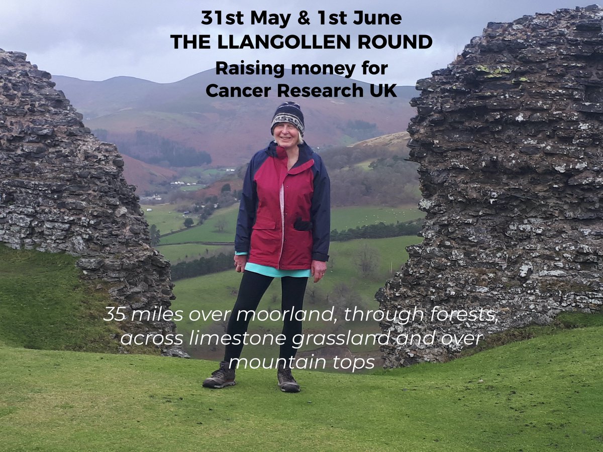 Jacki-E (@jackiepalmer) on Twitter photo PLEASE SUPPORT ME ON MY NEXT CHARITY WALK - 31st MAY & 1st JUNE - THE LLANGOLLEN ROUND - FOR CANCER RESEARCH UK
thellangollenround.enthuse.com/pf/jacqueline-…
I have two long distance walking challenges for 2025 and this is the first of them. I'll be walking the 35 mile Llangollen Round over two days PLEASE SUPPORT ME ON MY NEXT CHARITY WALK - 31st MAY & 1st JUNE - THE LLANGOLLEN ROUND - FOR CANCER RESEARCH UK
thellangollenround.enthuse.com/pf/jacqueline-…
I have two long distance walking challenges for 2025 and this is the first of them. I'll be walking the 35 mile Llangollen Round over two days