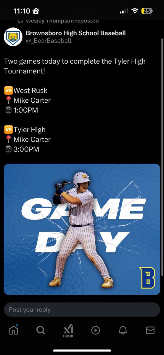 Lance Connot (@lanceconnot) on Twitter photo Lots of success this week! ⚾️& 🥎 both pick up 2 wins, Boys Track 🏃 💨 won the Frankston meet, Girls ⚽️ with the W over Van, and congrats to our State Qualifying Girls Powerlifters 💪🏻 Lucy Adair, Avery Blackmon, Brooklyn Essary, Lily Haldeman, and Savannah Stroud! <a href="/BISD_Tweet/">Brownsboro ISD</a> Lots of success this week! ⚾️& 🥎 both pick up 2 wins, Boys Track 🏃 💨 won the Frankston meet, Girls ⚽️ with the W over Van, and congrats to our State Qualifying Girls Powerlifters 💪🏻 Lucy Adair, Avery Blackmon, Brooklyn Essary, Lily Haldeman, and Savannah Stroud! <a href="/BISD_Tweet/">Brownsboro ISD</a>