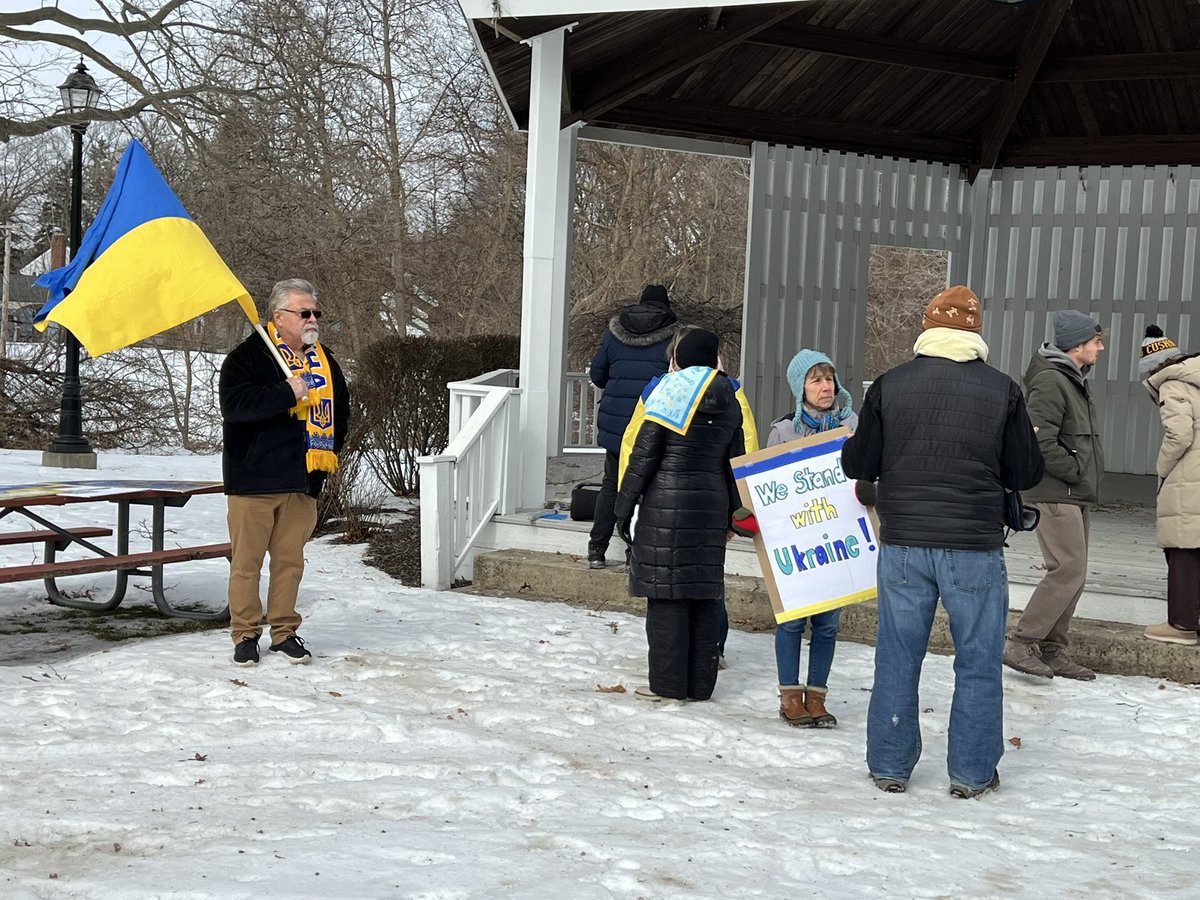 Outside the Irondequoit town hall, members of the local Ukrainian American humanitarian group,ROC Maidan,  have gathered to talk about support for their country.
.This all in the week of the controversy that erupted at the White House on Friday. <a href="/WXXINews/">WXXI News</a>