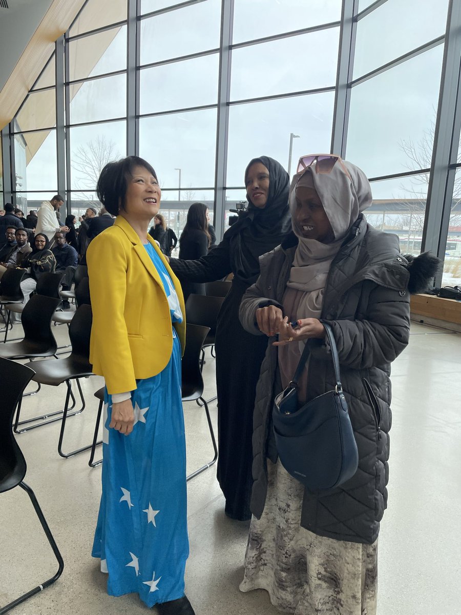 MayorOliviaChow's tweet photo. Thousands of Somali Canadians call Toronto home, and for many the Somali Centre for Culture and Recreation has been a long-time dream. 

After years of work and collaboration, it’s now a reality! Celebrating this landmark moment in Rexdale this weekend was a joy. https://t.co/nB4T6p0u4e