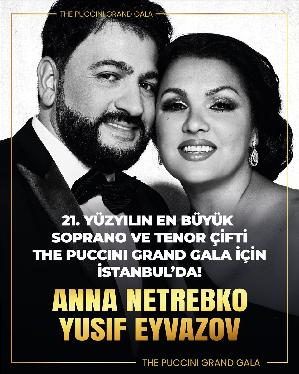 09/04/2025
Bu tarihi not edin.Muhteşem Anna Netrebko ve Yusif Eyvazov Volkswagen Arena İstanbul’da.Kaçırmayın,üzülürsünüz.
#annanetrebko #yusifeyvazov #istanbul #liveconcert #puccini