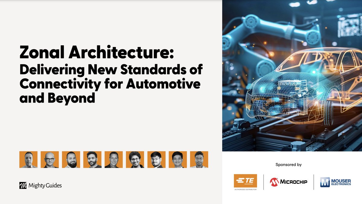 Mighty Guides, Inc. (@mighty_guides) on Twitter photo 9 experts on how zonal architecture is evolving, how it is being integrated, and the opportunities it is offering for designers in the automotive industry and beyond.
<a href="/TEConnectivity/">TE Connectivity</a> <a href="/MicrochipTech/">MicrochipTechnologyInc.</a> <a href="/MouserElec/">Mouser Electronics</a>
resources.mouser.com/manufacturer-e⦠9 experts on how zonal architecture is evolving, how it is being integrated, and the opportunities it is offering for designers in the automotive industry and beyond.
<a href="/TEConnectivity/">TE Connectivity</a> <a href="/MicrochipTech/">MicrochipTechnologyInc.</a> <a href="/MouserElec/">Mouser Electronics</a>
resources.mouser.com/manufacturer-eā¦