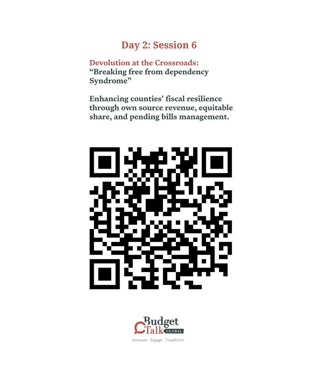 BudgeTalkGlobal's tweet image. 🏛️ It&apos;s time for counties to break free from dependency &amp;amp; strengthen their fiscal resilience! 

By boosting own source revenue &amp;amp; tackling pending bills, we can empower local governments to effectively serve their communities. 

Join us at the #PFMVillage to discuss vital…