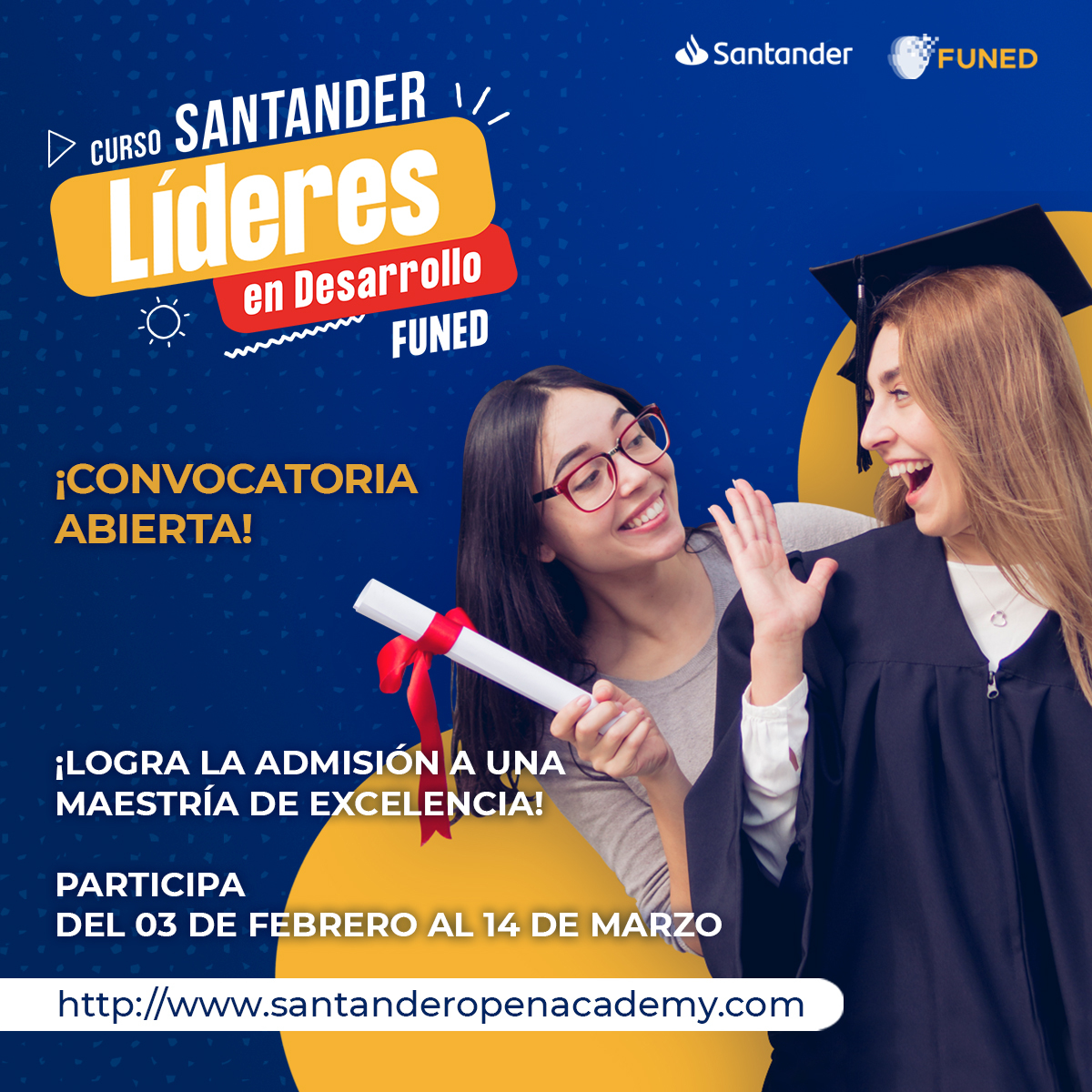 santanderunimx's tweet image. 🎓Te apoyamos para lograr una maestría de excelencia en el extranjero. Aprende sobre preparación, postulación a universidades y acceso a becas internacionales.

👉 Inscríbete en acortar.link/eKmhhr
📆 Antes del 14 de marzo

#SantanderUniMx #Curso #FUNED