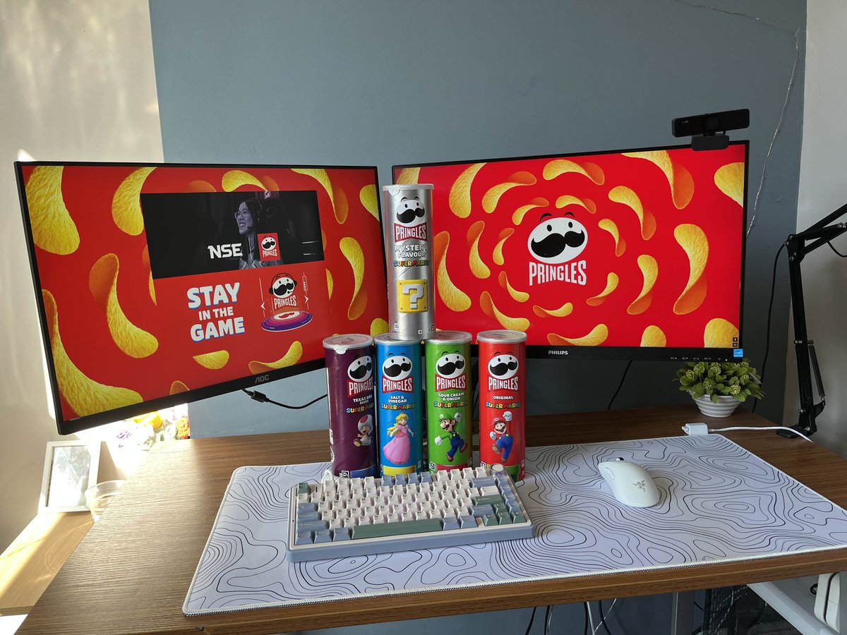 UoP Esports Society (@uopesports) on Twitter photo Huge thank you to Mr. Pringle, uh I mean <a href="/nse_gg/">National Student Esports</a> who have kindly sent us the new mystery flavour Pringles! I hope the purple ones taste like waluigi. Either way we're all very excited to try these mystery flavours social in the near future! Have you tried any?
#nse
#pringles Huge thank you to Mr. Pringle, uh I mean <a href="/nse_gg/">National Student Esports</a> who have kindly sent us the new mystery flavour Pringles! I hope the purple ones taste like waluigi. Either way we're all very excited to try these mystery flavours social in the near future! Have you tried any?
#nse
#pringles
