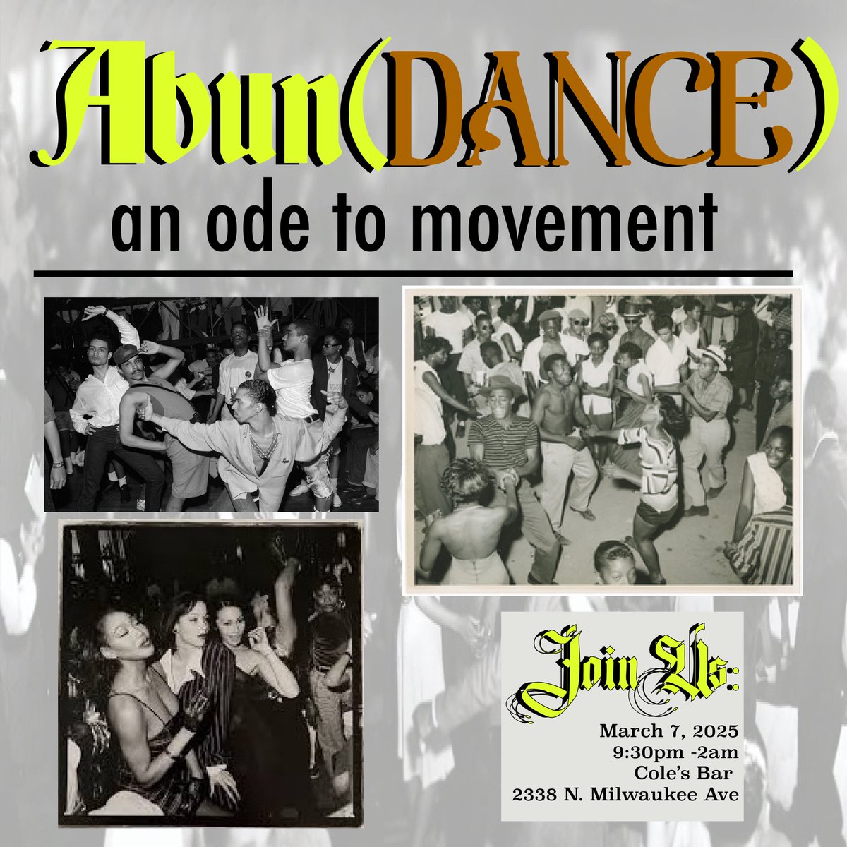 Black Skrippa Brigade (@bsbchicago) on Twitter photo This Friday we will be dancing all night long at Cole’s Bar! Join us as we celebrate with <a href="/SWOPChicago/">SWOP Chicago</a> for their art shows official afterparty. Beat us there! Tickets available below ⬇️ This Friday we will be dancing all night long at Cole’s Bar! Join us as we celebrate with <a href="/SWOPChicago/">SWOP Chicago</a> for their art shows official afterparty. Beat us there! Tickets available below ⬇️