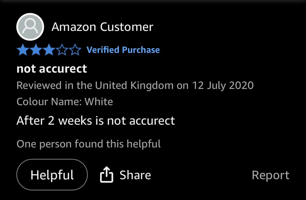 is not accurect