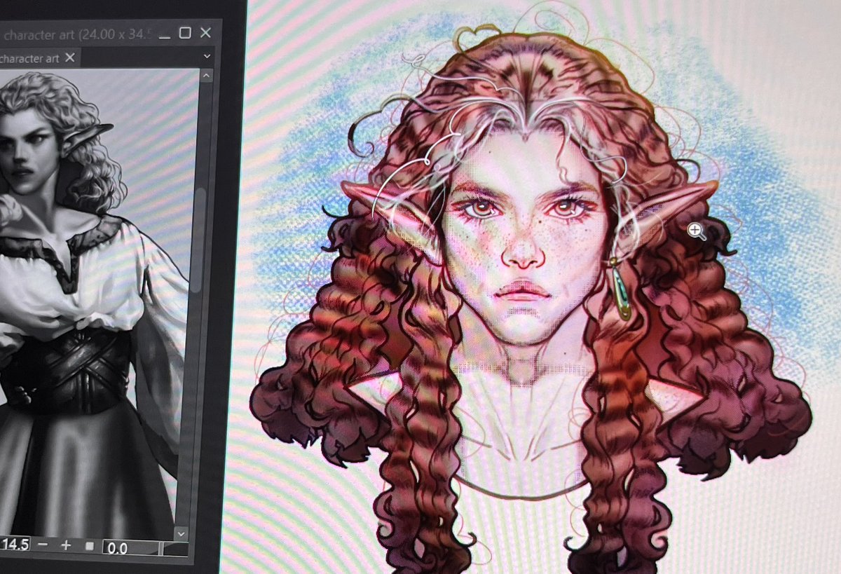 HelloDonique's tweet image. Added some color #characterdesign