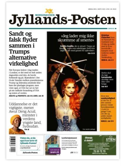 Underscoring the value of education! One of the prominent newspapers in Denmark features the Minister of General Education and Instruction, Hon Awut Deng Acuil.