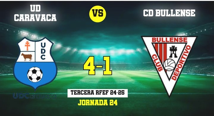 3 RFEF
UD Caravaca 4 - CD Bullense 1.
El derby del noroeste cae del cuadro del Morao al tener paciencia y derrotar a su rival con goleada