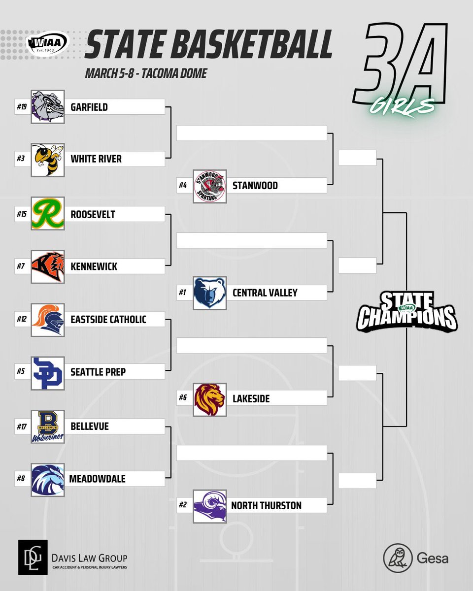 🦁🏀Girls Basketball will face Roosevelt in the Tacoma Dome Wednesday at 10:30am. #LIONPRIDE