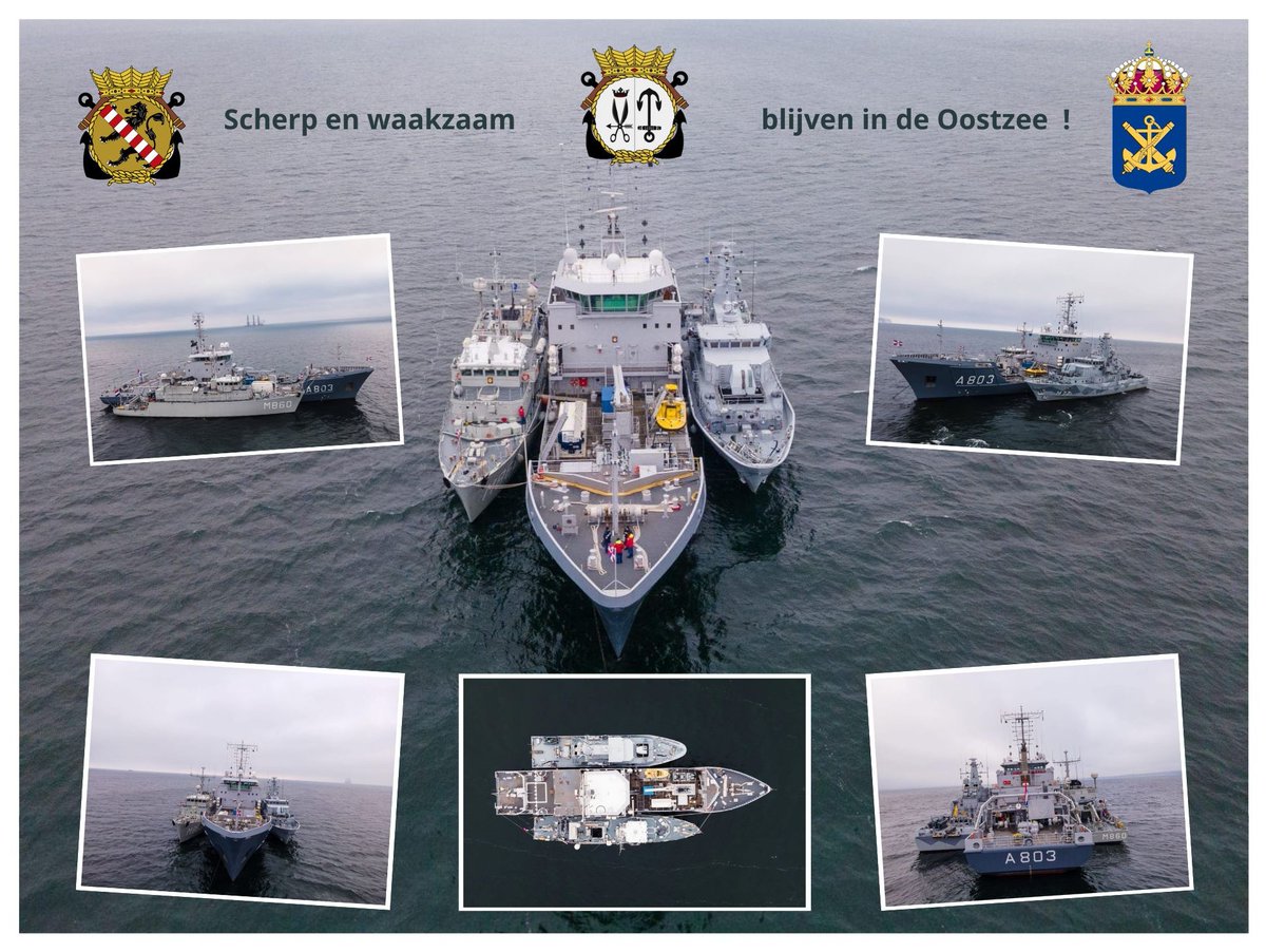 luitelubberts (@luitelubberts82) on Twitter photo Scherp en waakzaam blijven in de Oostzee tijdens Baltic Sentry! Vandaag hebben we de uitdagende manoeuvre geoefend om naast voor anker te gaan . Zr. Ms. Luymes , Zr. Ms. Schiedam en de Zweedse mijnjager Ulvön.
Foto's via <a href="/SNMCMG1/">SNMCMG1</a> , <a href="/kon_marine/">Koninklijke Marine</a> , <a href="/C_SDAM/">Commandant Zr. Ms. Schiedam</a> ,
<a href="/TheBelgianNavy/">The Belgian Navy 🇧🇪</a> . Scherp en waakzaam blijven in de Oostzee tijdens Baltic Sentry! Vandaag hebben we de uitdagende manoeuvre geoefend om naast voor anker te gaan . Zr. Ms. Luymes , Zr. Ms. Schiedam en de Zweedse mijnjager Ulvön.
Foto's via <a href="/SNMCMG1/">SNMCMG1</a> , <a href="/kon_marine/">Koninklijke Marine</a> , <a href="/C_SDAM/">Commandant Zr. Ms. Schiedam</a> ,
<a href="/TheBelgianNavy/">The Belgian Navy 🇧🇪</a> .