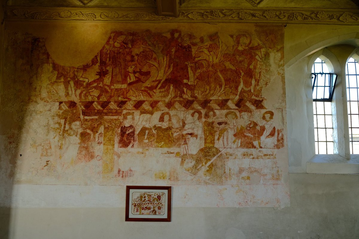 This was painted on the wall of this church in 1330. That’s seven hundred years ago. And the church was already 300 years old when it was painted. Incredible.