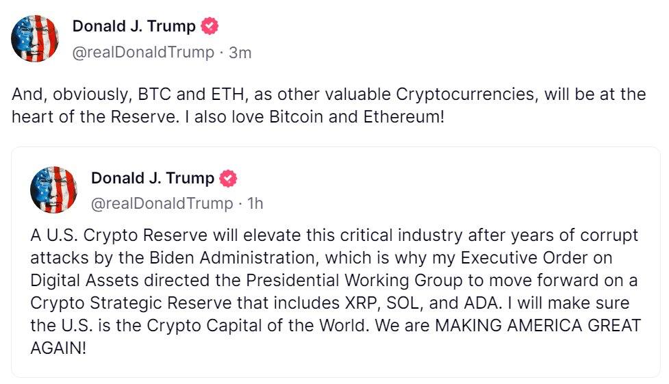 digitalartchick's tweet photo. So let me get this straight, the Solana community is celebrating being lumped in with ADA and XRP in a lower tier

Meanwhile ETH and BTC are in their own tier, as the "obvious" choices for first world countries strategic crypto reserves

Got it.  Carry on gravedancing lol https://t.co/EYdJeC6tHp