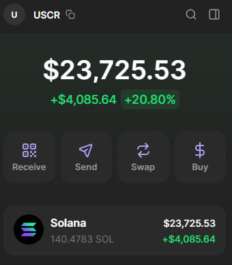 More than 140sol for rewards to the holder 

addy: HvZdDD99fdFhqg7wfjT9v7sZwHkJG3k2HrB8KJLzciaj