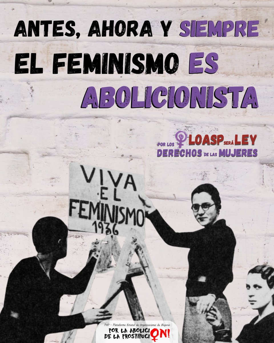 RosaCoboBedia's tweet image. El abolicionismo está en la historia del feminismo a partir del siglo XIX. Aparece en la segunda, tercera y cuarta ola feministas. En la 1ª, Mary Wollstonecraft entendía la prostitución como una humillación para las mujeres. Por tanto, el regulacionismo ha salido de otro sitio...
