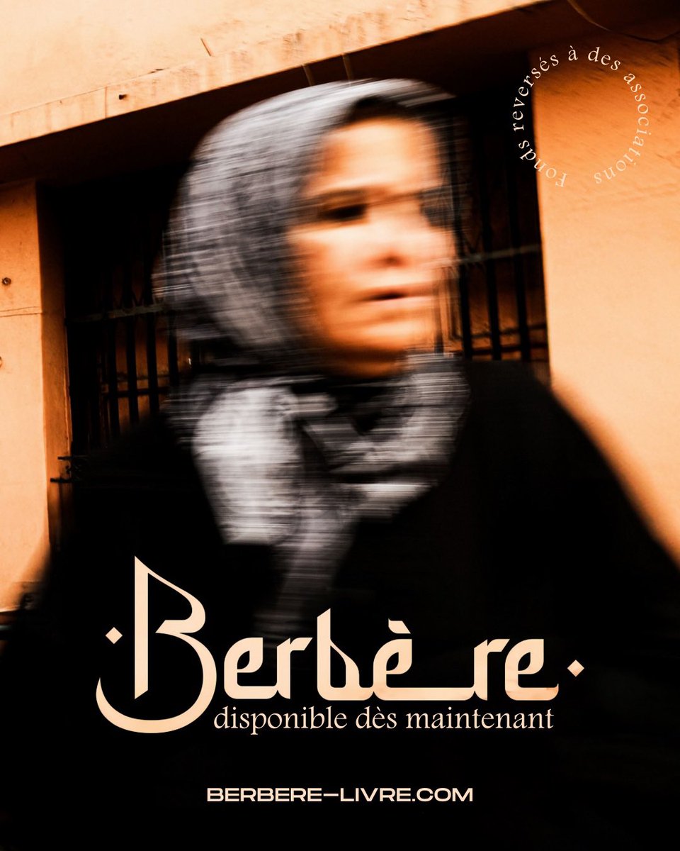 Thread ⬇️
📣 PRÉCOMMANDES OUVERTES !

Berbère, c'est bien plus qu'un livre photo. C'est l'art mis au service de la solidarité envers ceux qui luttent pour exister et subsister.