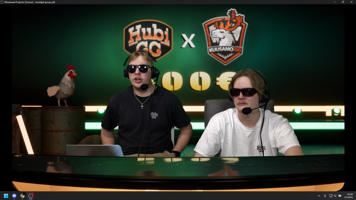 FINAALI KÄYNNISSÄ NYT!!!🏆🏆

SuperHymy vs SAUCEMEN

twitch.tv/hubiggfi
