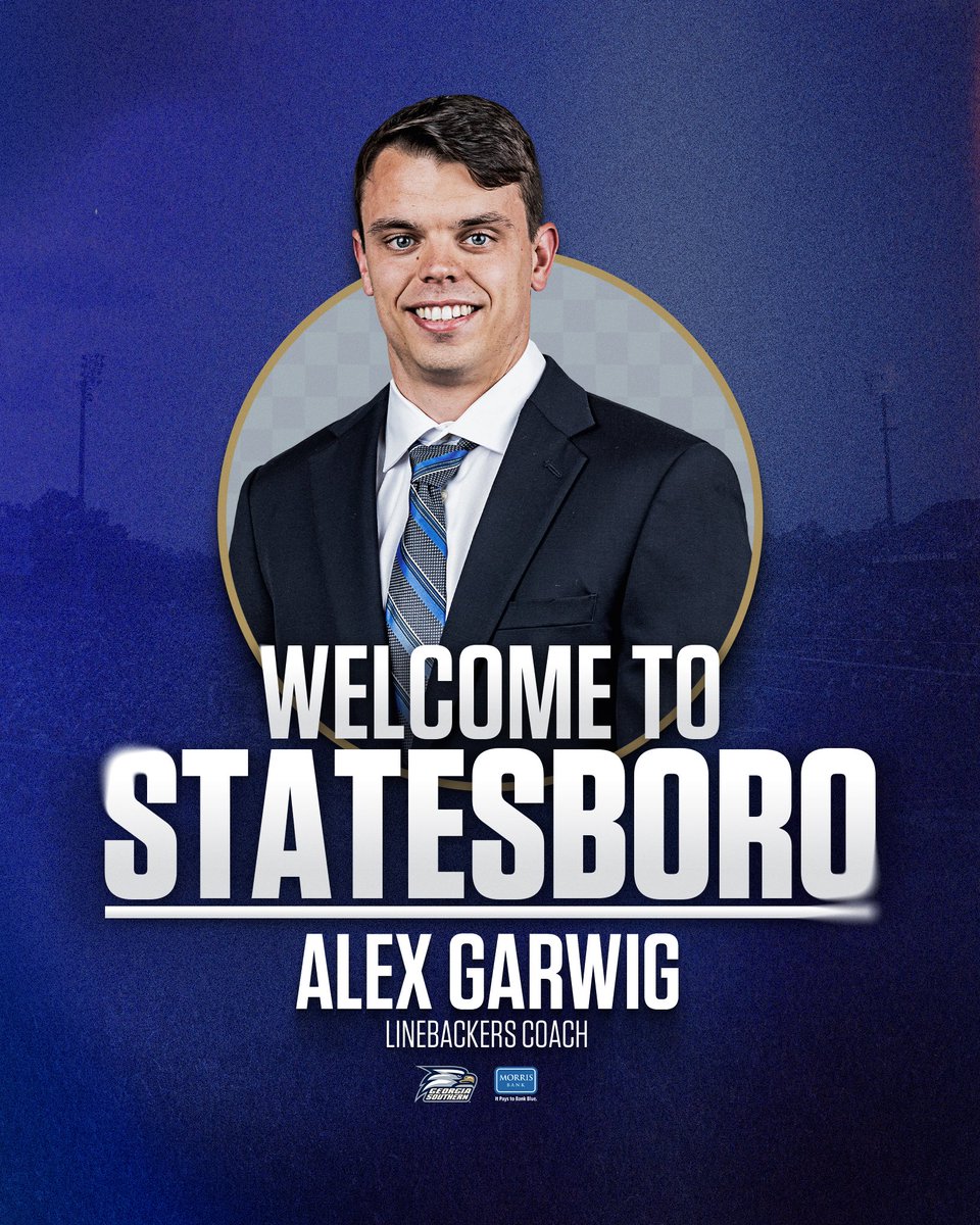 Georgia Southern Football (@gsathletics_fb) on Twitter photo .<a href="/AlexGarwig/">Alex Garwig</a> Named Linebackers Coach of Eagles
📰 GSEagles.com/GarwigHiredFB
#HailSouthern .<a href="/AlexGarwig/">Alex Garwig</a> Named Linebackers Coach of Eagles
📰 GSEagles.com/GarwigHiredFB
#HailSouthern
