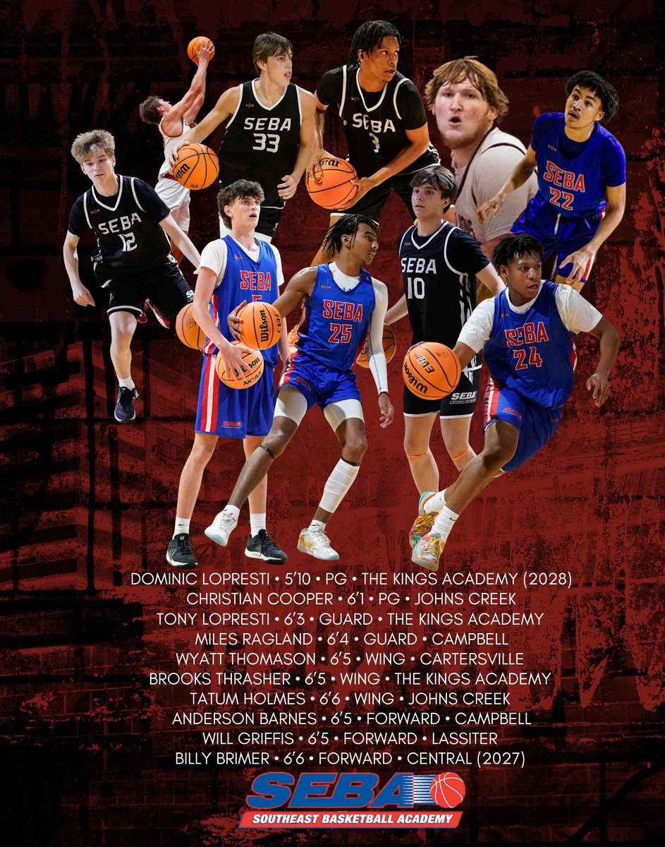 SEBA Atlanta (@sebaroundball) on Twitter photo 17u SEBA F.C.I. Warriors
Ready to embark on a special journey!
Colossians 3:23-24
<a href="/OntheRadarHoops/">Shun Williams</a> <a href="/TaiYoungHoops/">Tai Young</a>
<a href="/KyleSandy355/">Kyle Sandy</a> <a href="/TMarkwith14/">Trent Markwith</a>
<a href="/Kobe_Ryze/">Kobe Andoh</a> <a href="/DrKrisWatkins/">Dr. Kris Watkins</a> <a href="/rmcgeehoopseen/">Reggie McGee (HoopSeen)</a> <a href="/HoopSeenDP/">Daniel Paccione</a> <a href="/RYZEHoops/">RYZE Hoops</a> <a href="/KevinMoses38/">Kevin Moses LLC</a> <a href="/POBScout/">Patrick O'Brien</a> <a href="/colbylewis20/">Colby Lewis</a> <a href="/CoachBrad_/">Bradley Grayson</a> <a href="/CoachTravisMoo1/">Coach Travis Moore</a> 17u SEBA F.C.I. Warriors
Ready to embark on a special journey!
Colossians 3:23-24
<a href="/OntheRadarHoops/">Shun Williams</a> <a href="/TaiYoungHoops/">Tai Young</a>
<a href="/KyleSandy355/">Kyle Sandy</a> <a href="/TMarkwith14/">Trent Markwith</a>
<a href="/Kobe_Ryze/">Kobe Andoh</a> <a href="/DrKrisWatkins/">Dr. Kris Watkins</a> <a href="/rmcgeehoopseen/">Reggie McGee (HoopSeen)</a> <a href="/HoopSeenDP/">Daniel Paccione</a> <a href="/RYZEHoops/">RYZE Hoops</a> <a href="/KevinMoses38/">Kevin Moses LLC</a> <a href="/POBScout/">Patrick O'Brien</a> <a href="/colbylewis20/">Colby Lewis</a> <a href="/CoachBrad_/">Bradley Grayson</a> <a href="/CoachTravisMoo1/">Coach Travis Moore</a>