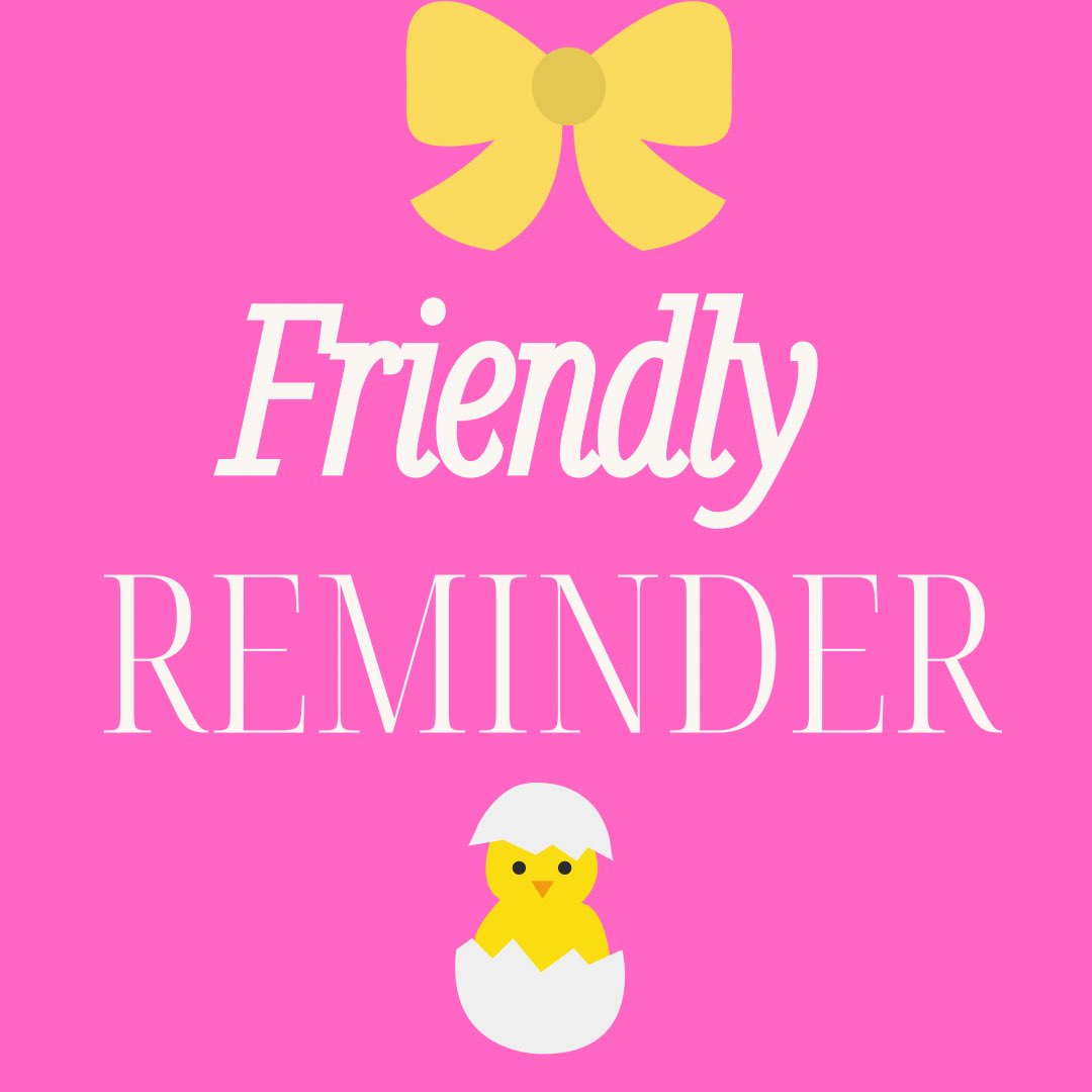Just a little reminder that Easter Craft Club is not on tomorrow night due to parents evening.
I will see you all next  Monday for some more Easter crafting 🐥♥️ <a href="/KingswoodParksP/">Kingswood Parks Primary School</a>