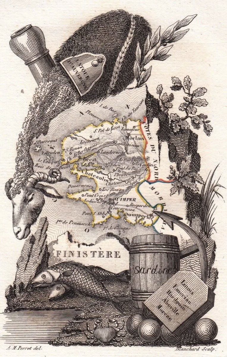 CallmeOuf's tweet image. Carte du Finistère en 1824