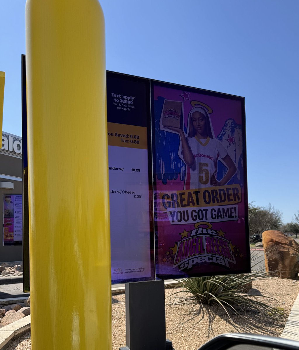 Only reason I’m supporting McDonalds ever again. For a Black woman. Proud of you <a href="/Reese10Angel/">Angel Reese</a> <a href="/angelreeseshow/">Unapologetically Angel</a> #AngelReeseSpecial #BlackOnly