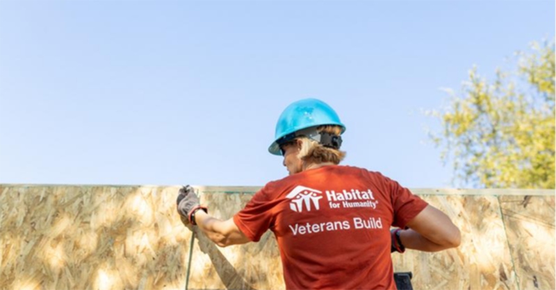 Habitat_org's tweet photo. Through Habitat for Humanity's Veterans Build initiative, you can help us provide volunteer, homeownership and employment opportunities to U.S. veterans, military service members and their families. Learn more at https://t.co/2t22pw8RgA.