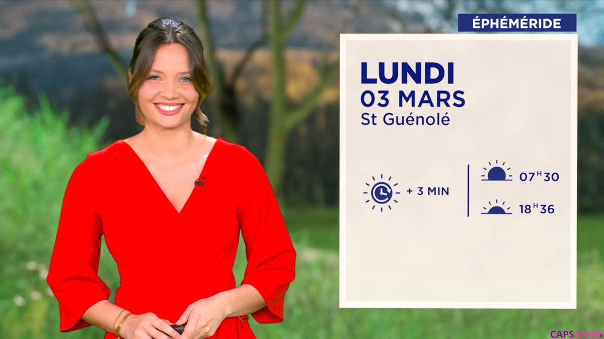 ☀️ <a href="/Gennifer_Demey/">Gennifer Demey</a> aujourd'hui pour la Météo sur M6