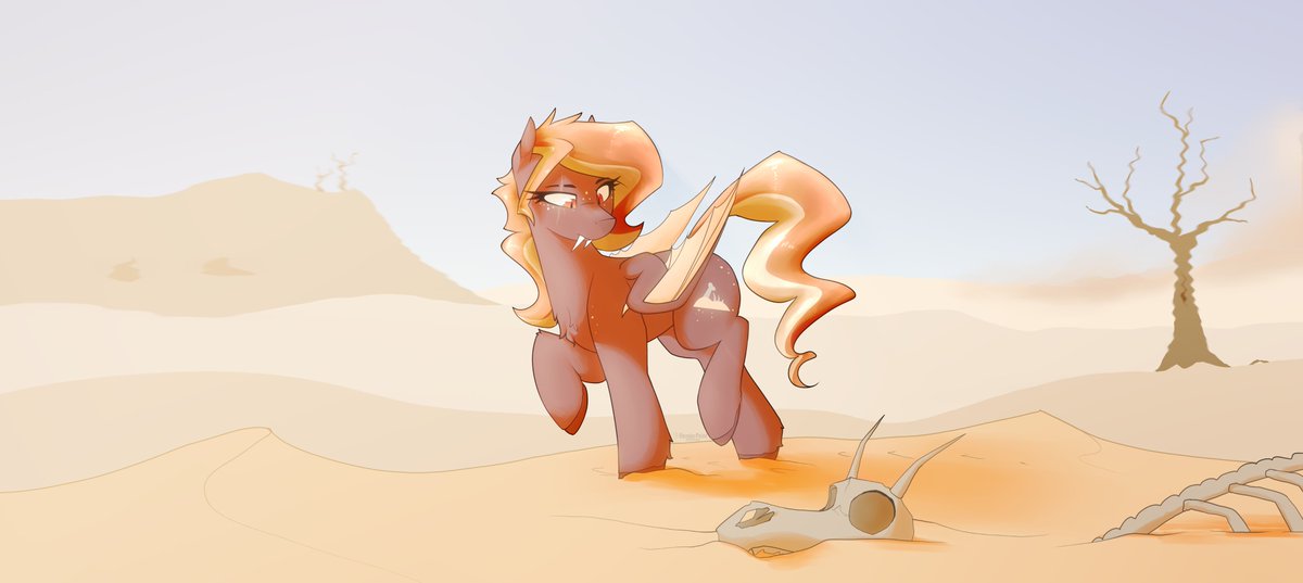 Render_Point's tweet image. desert bat finds her next treasure