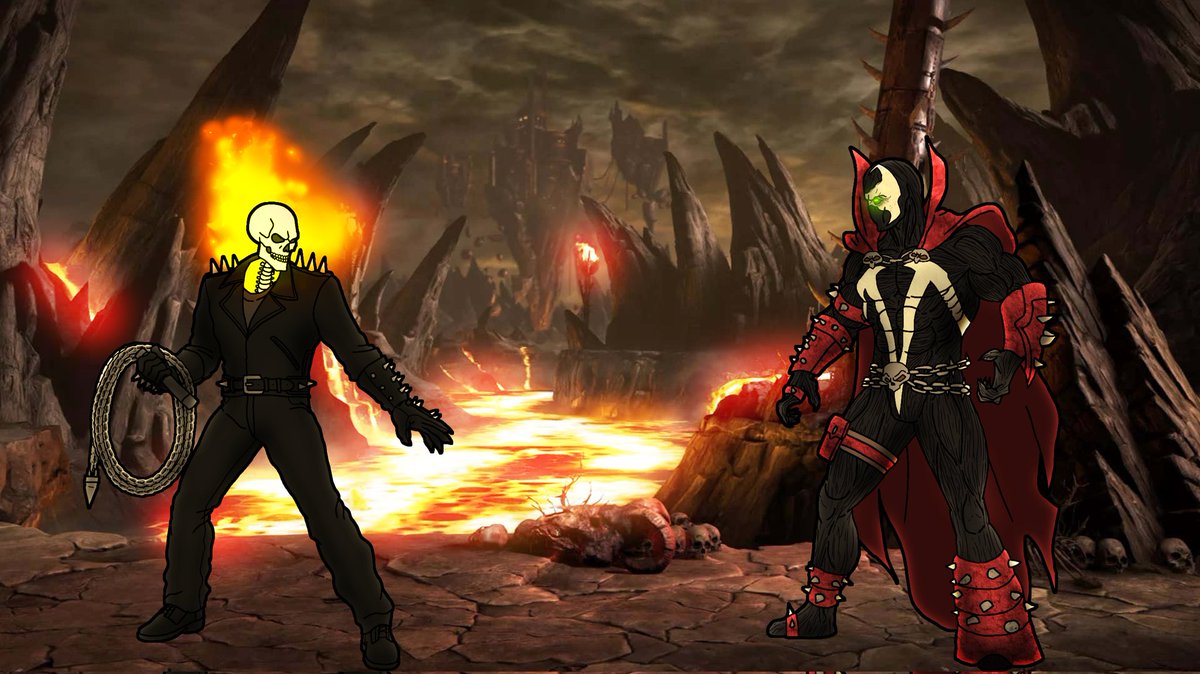 Ghost Rider Vs. Spawn!
[Netherrealm, Krossroads]