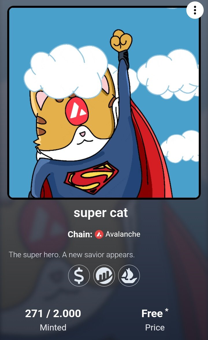 katakuri_nft's tweet image. super cat is coming 🔥🚀🚀

🔴open edition 271/2000
🔴get free mint
🔴avax network 
🔴in @salvor_io fp 0.1
🔴airdrop for katakuri holders 

let&apos;s join now 
link in comments ⤵️